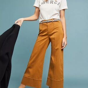 Anthropologie Ochre Wide-Leg Pants